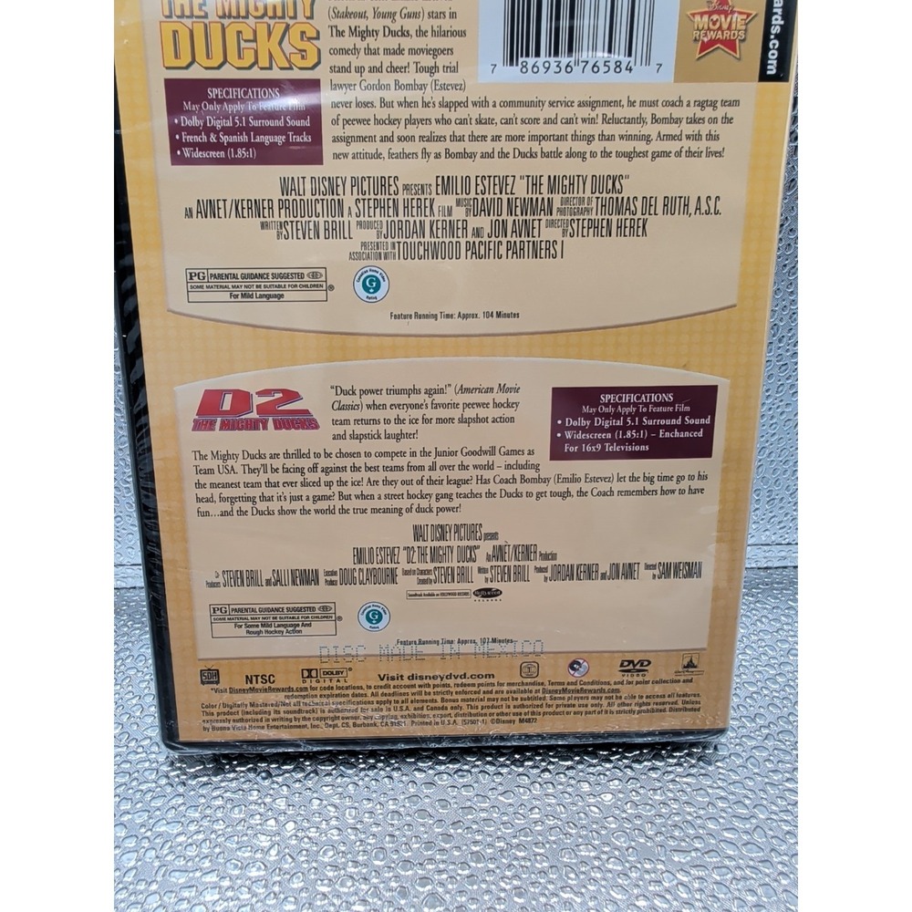 The Mighty Ducks / D2: the Mighty Ducks (DVD, 1994) New Sealed - Picture 7 of 9